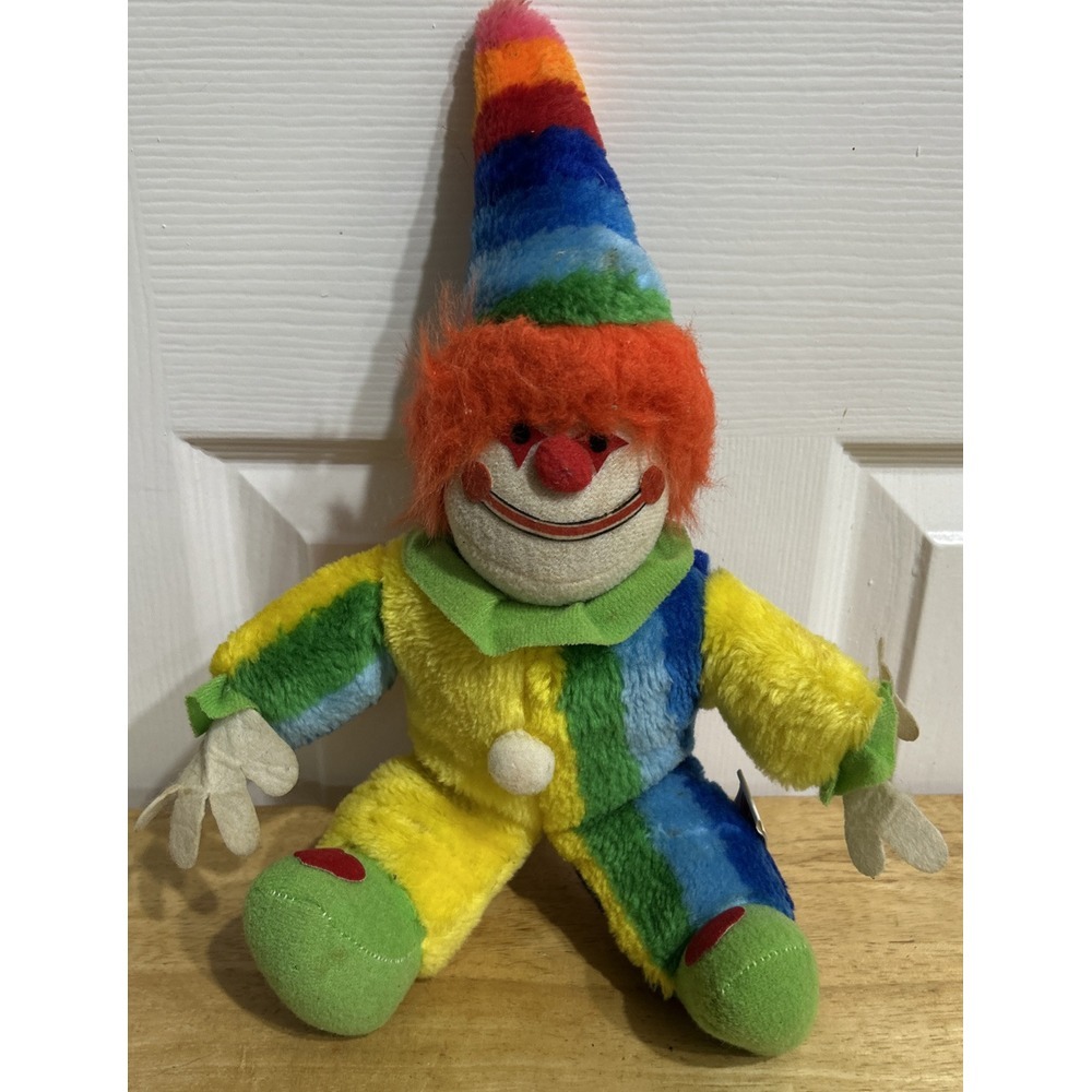 Vintage 1984 Etone Clown Carnival Prize‎ Plush Doll